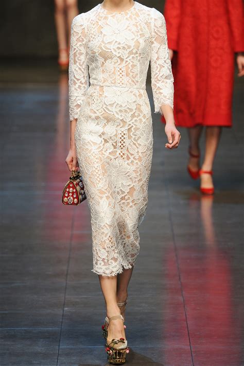 dolce gabbana white lace dress|dolce and gabbana black dress.